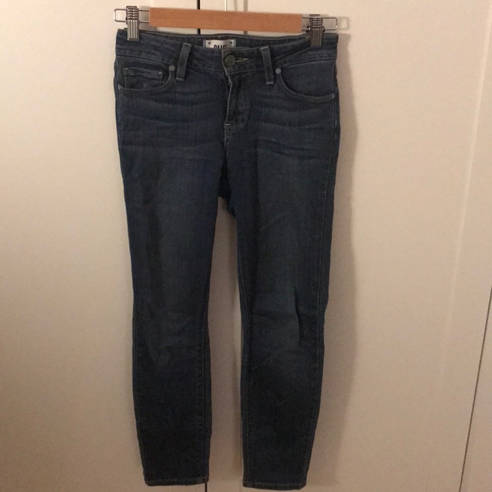 Petite PAIGE DENIM skinny ankle jeans.